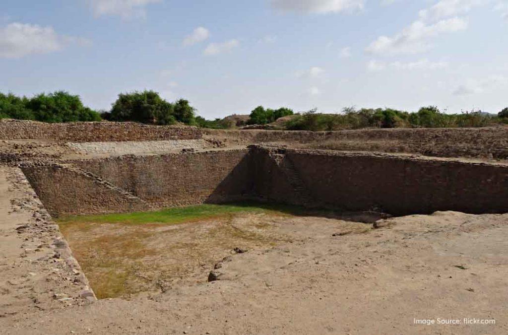 Dholavira is the largest Harappan site among places to visit in Gujarat