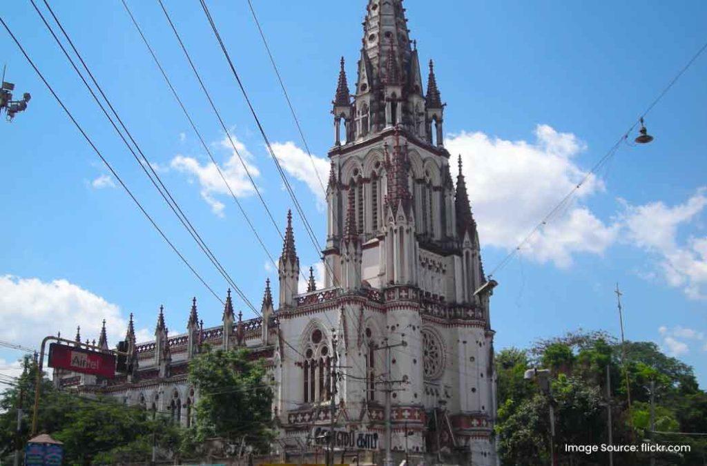 Lourdes Church is one of the popular places to visit in Trichy.