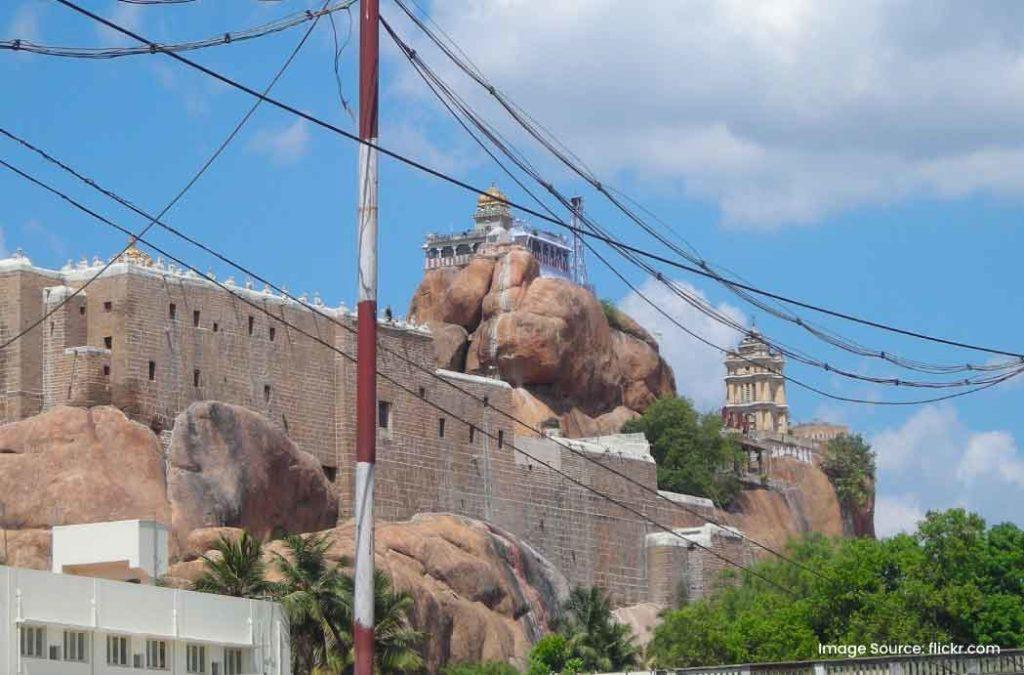 Rockfort Temple (Uchi Pillayar Temple) is popular pilgrimage places to visit in Trichy.