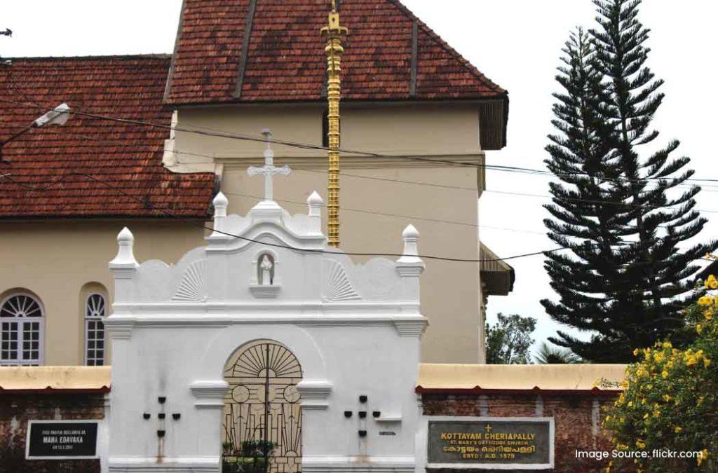 St. Mary’s Orthodox Church (Cheriyapally) is one of the famous places to visit in Kottayam.