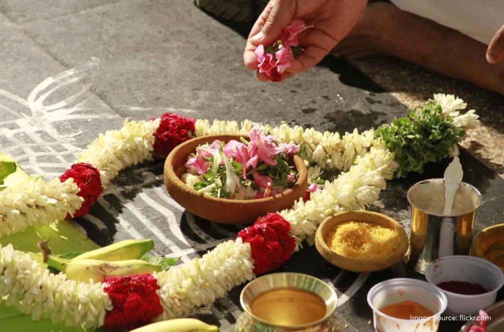 Various items are offered to Lord Ganesha during the rituals in Sakat Chauth.